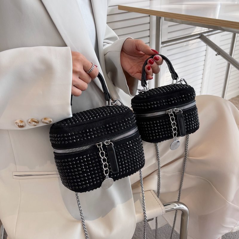 Raibel Luksus Mini Crossbody Håndtasker Til Kvinder - Lille Sølv