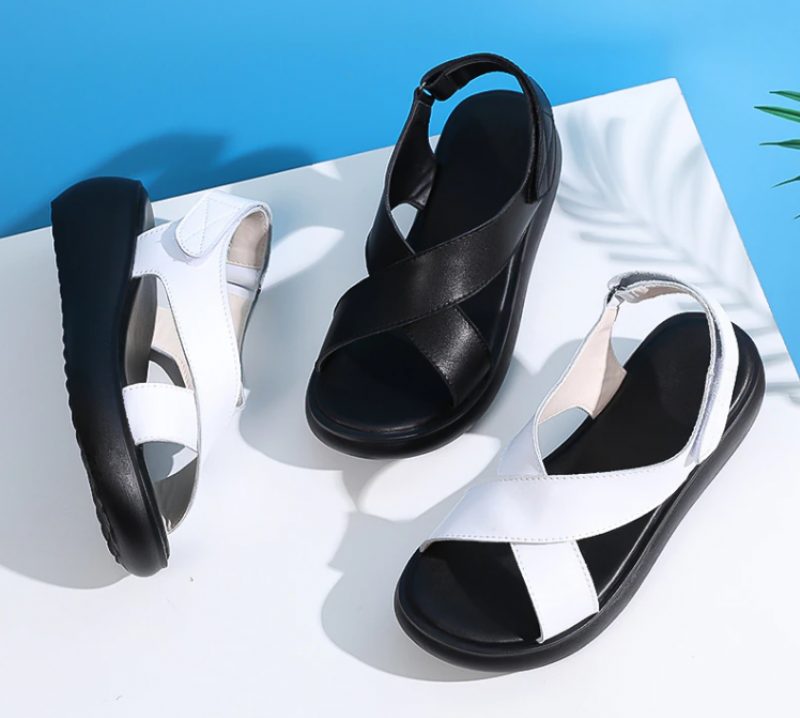 Raibel Sandal Platform Kiler Til Kvinder - Hvid