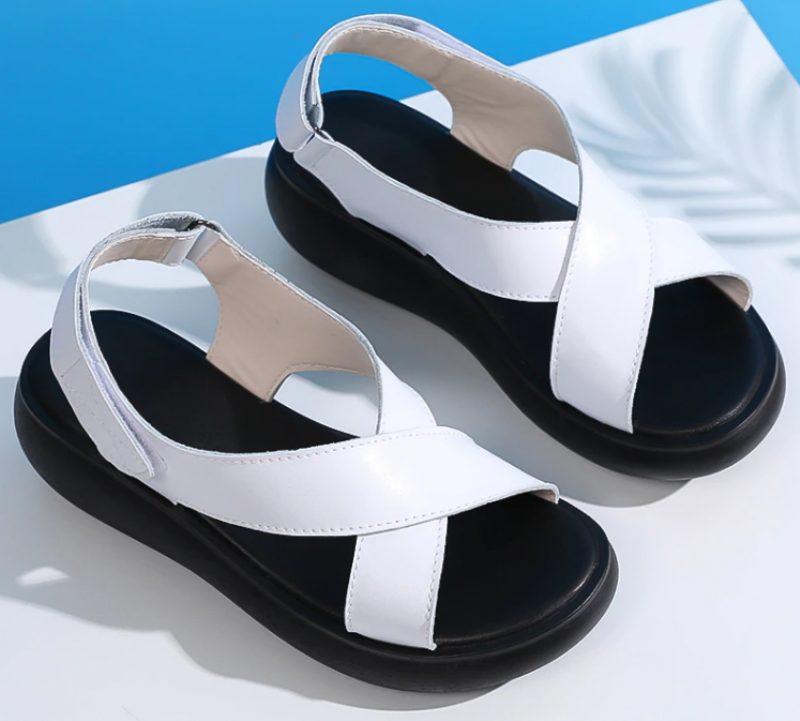 Raibel Sandal Platform Kiler Til Kvinder - Hvid