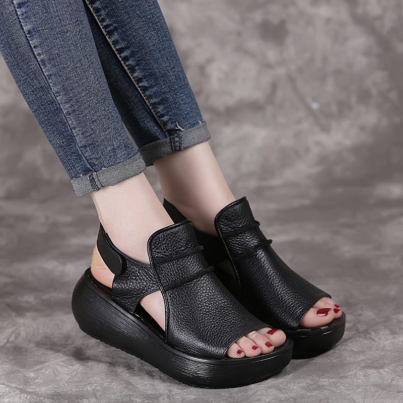 Raiza Peep Toe-sandaler Til Kvinder - Sort