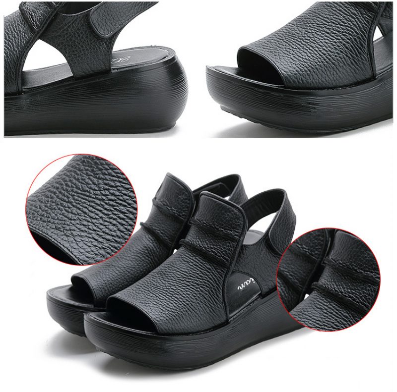 Raiza Peep Toe-sandaler Til Kvinder - Sort