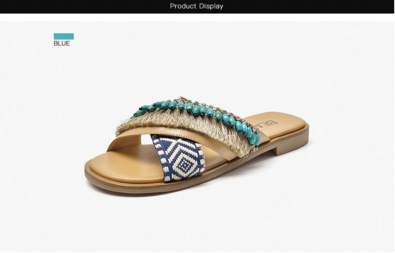 Ranchi Sandal Til Kvinder - Blå