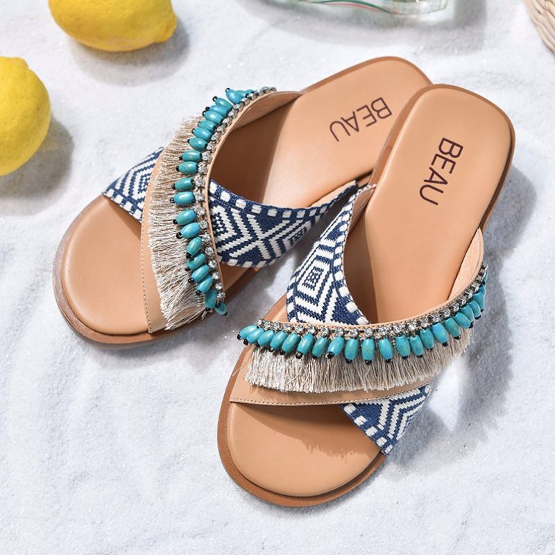 Ranchi Sandal Til Kvinder - Blå