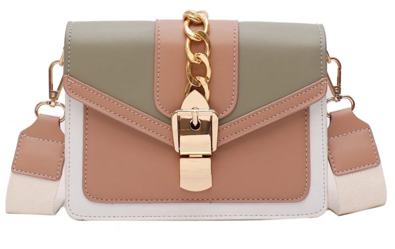 Randa Håndtaske Til Kvinder Small Luxury Chain Læder Crossbody - Grøn