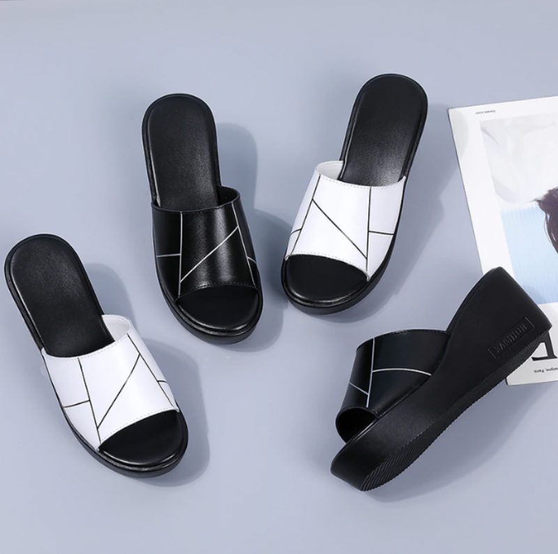 Rayuela Dame Wedges Platform Sandal - Hvid