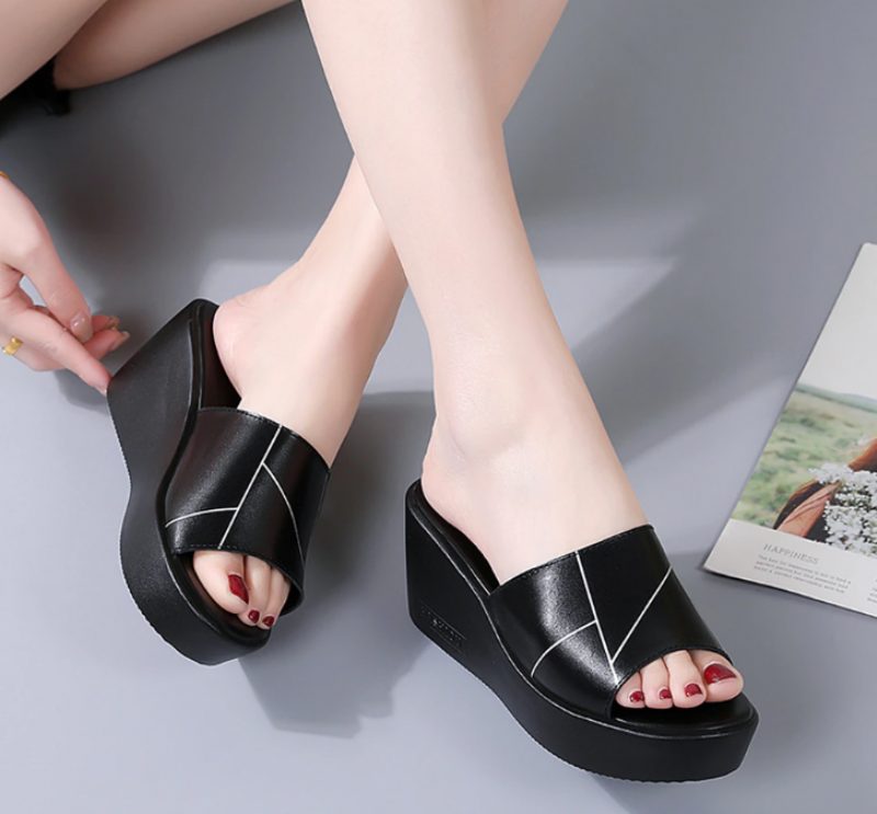 Rayuela Dame Wedges Platform Sandal - Hvid