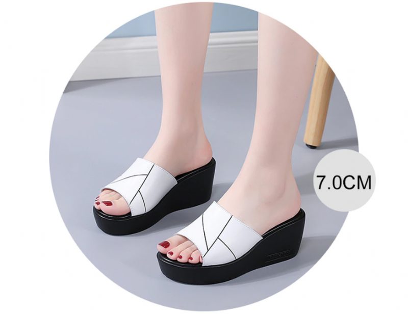 Rayuela Dame Wedges Platform Sandal - Hvid