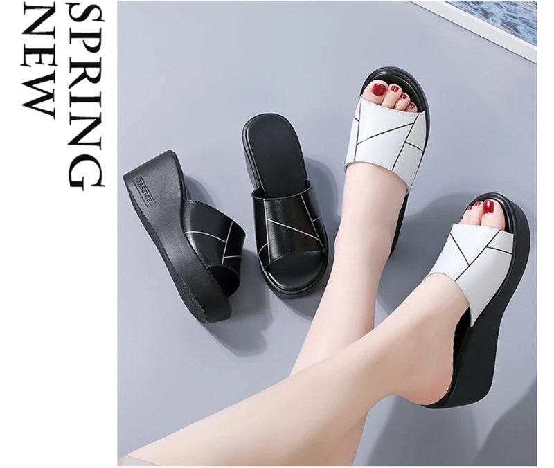 Rayuela Dame Wedges Platform Sandal - Hvid
