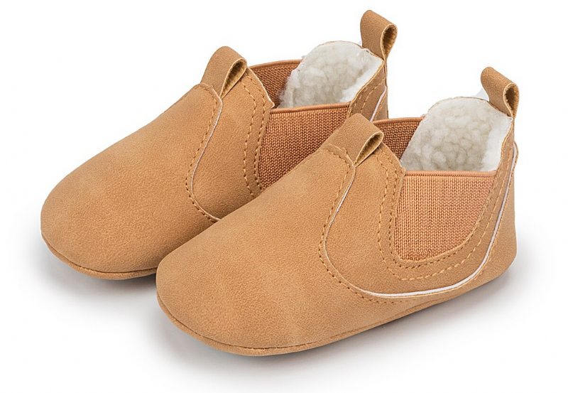 Redo Unisex Warm Sneaker Til Børn - Kaffe Pels