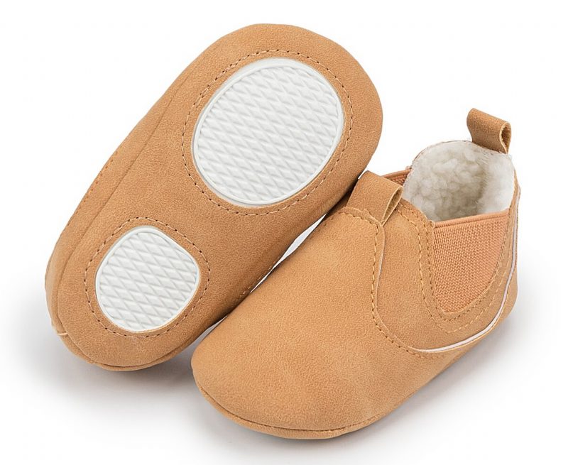 Redo Unisex Warm Sneaker Til Børn - Kaffe Pels