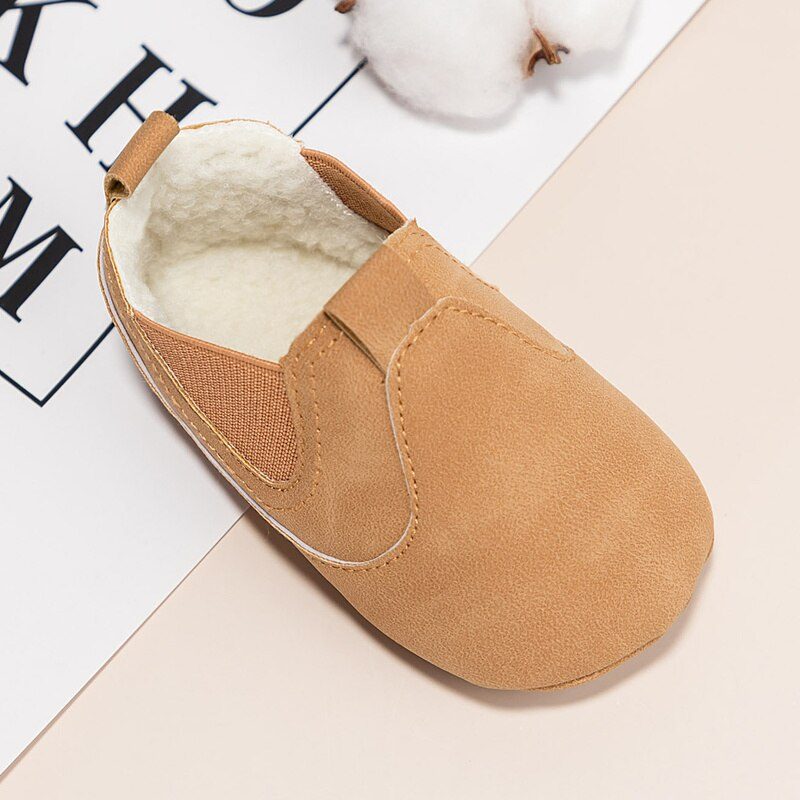 Redo Unisex Warm Sneaker Til Børn - Kaffe Pels