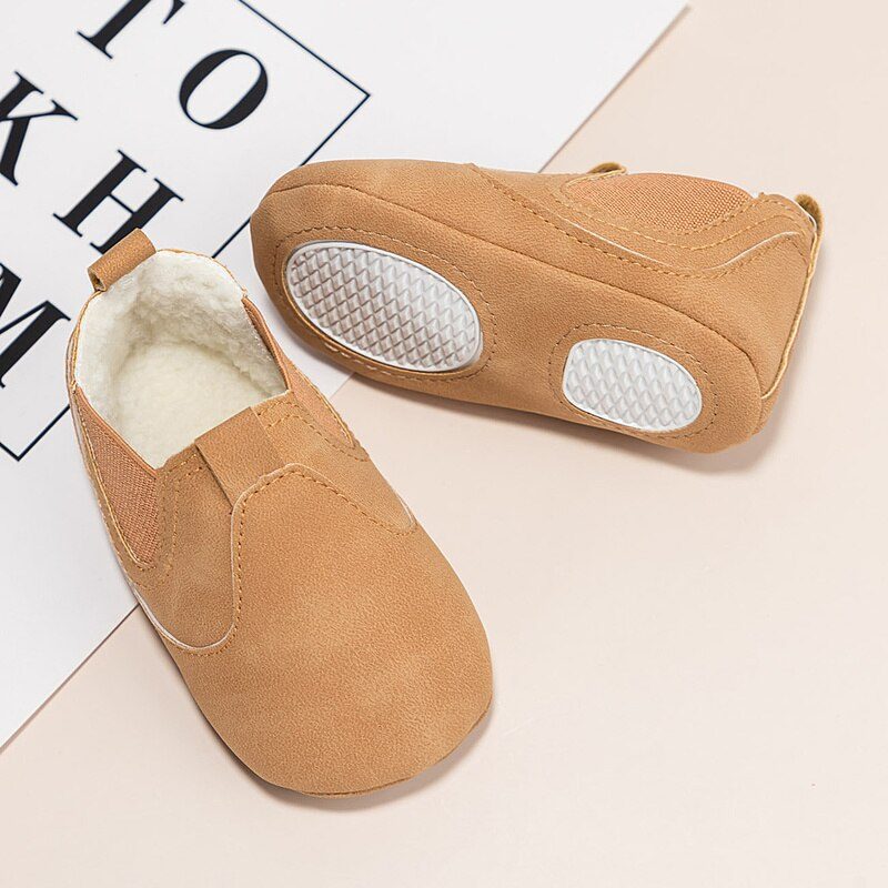 Redo Unisex Warm Sneaker Til Børn - Kaffe Pels