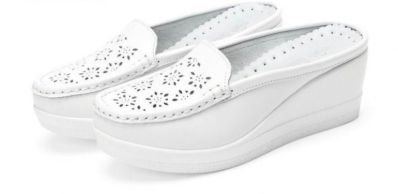 Regina Platform Mule Til Kvinder - Hvid