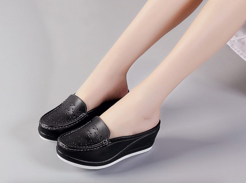 Regina Platform Mule Til Kvinder - Hvid