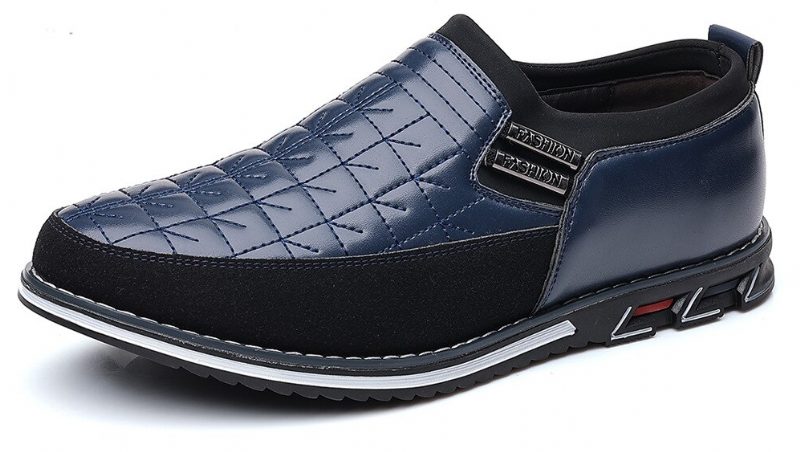 Regnfulde Mænds Loafers Fritidssko - Sort