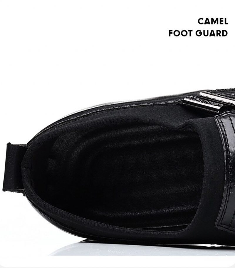Regnfulde Mænds Loafers Fritidssko - Sort