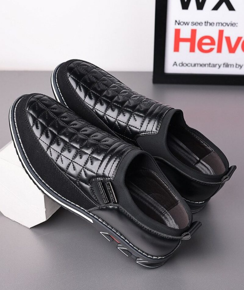 Regnfulde Mænds Loafers Fritidssko - Sort
