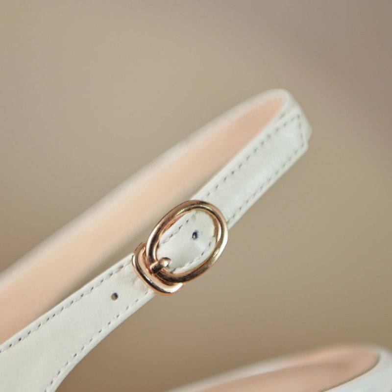 Reina Slingback Pumps Til Kvinder - Gul