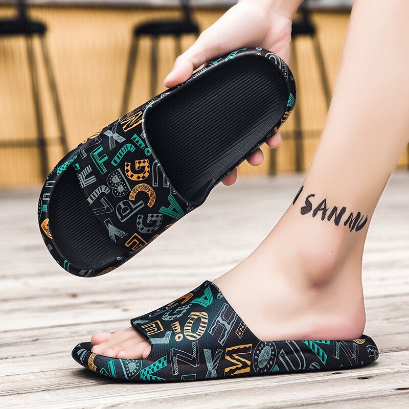 Reiner Afslappede Flip-flops Til Mænd - Sort