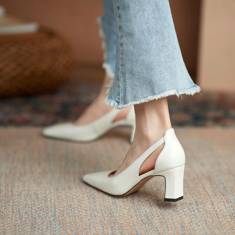 Renata Kvinders Hæle - Beige