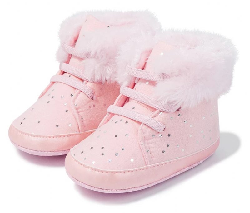 Rhona Babypigers Snestøvle - Pink Pels