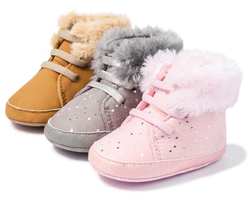 Rhona Babypigers Snestøvle - Pink Pels