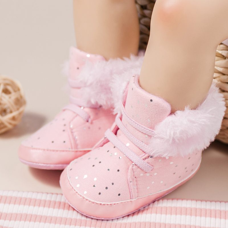 Rhona Babypigers Snestøvle - Pink Pels