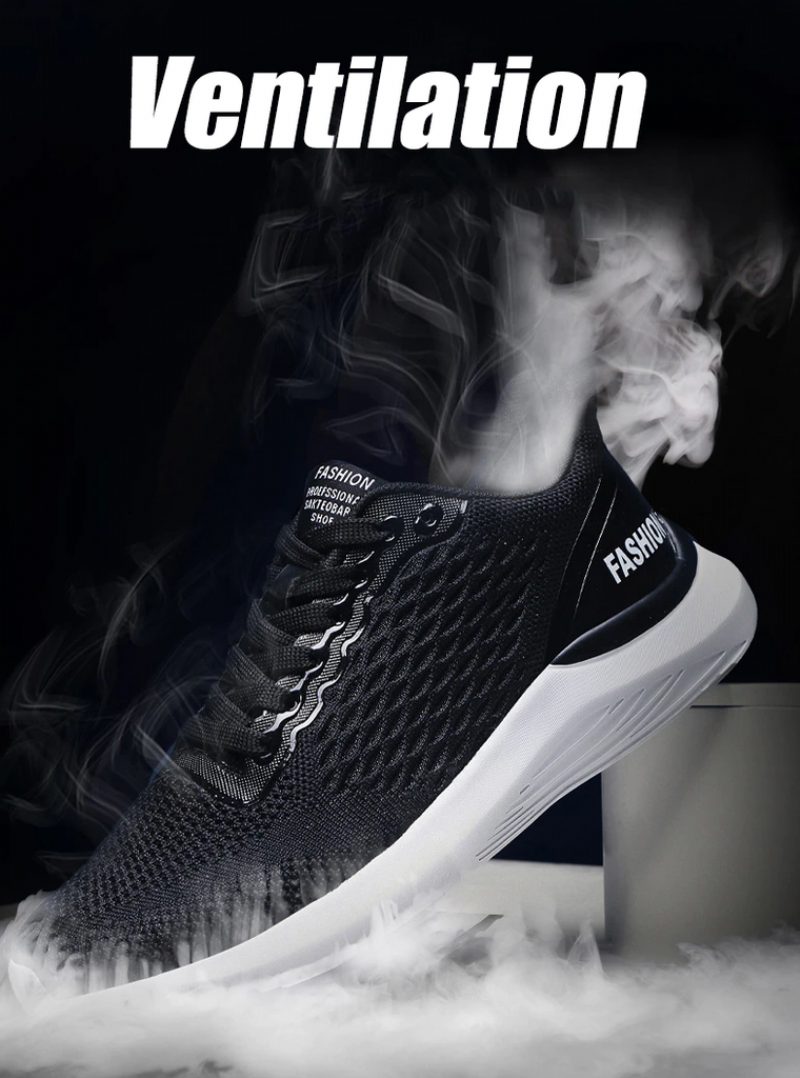 Ribas Mode Sneakers Til Mænd - Sort