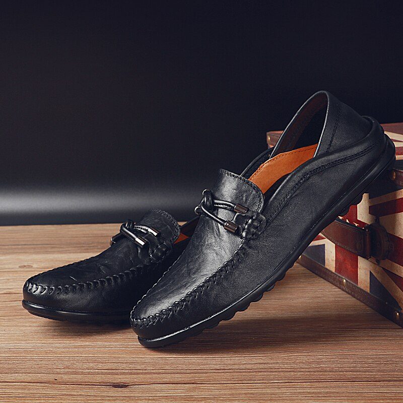 Rigo Loafer Dress Sko Til Mænd - Sort