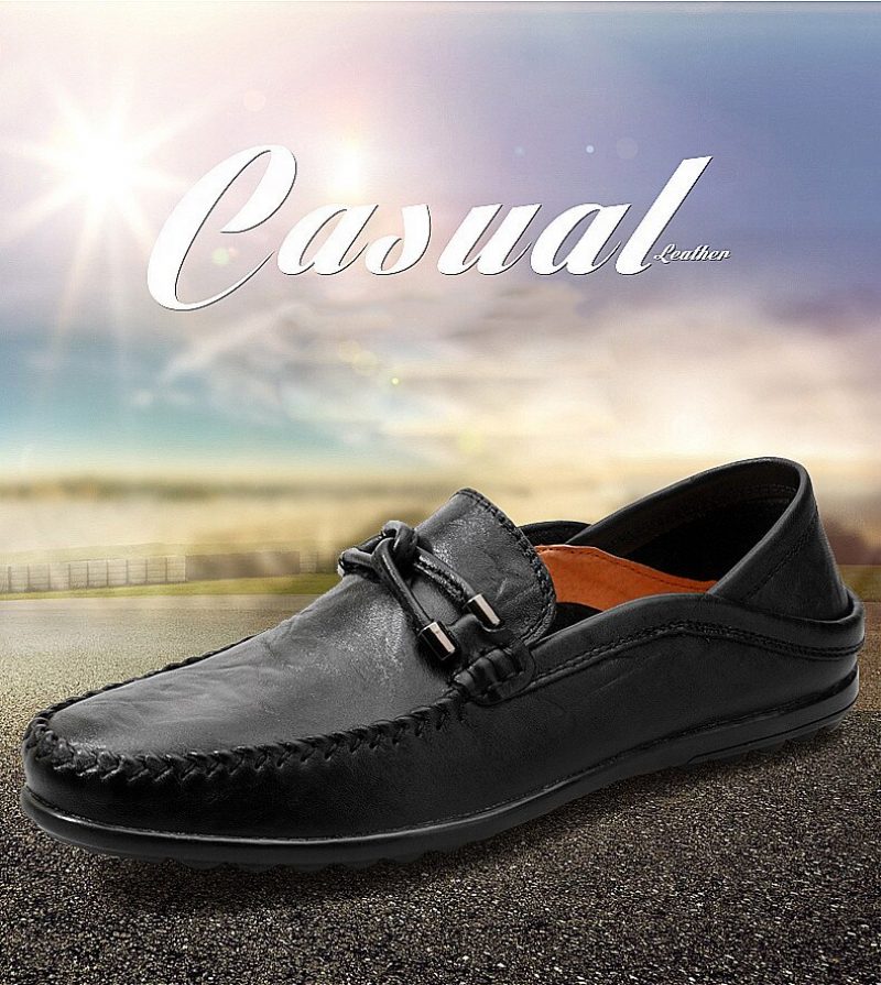 Rigo Loafer Dress Sko Til Mænd - Sort