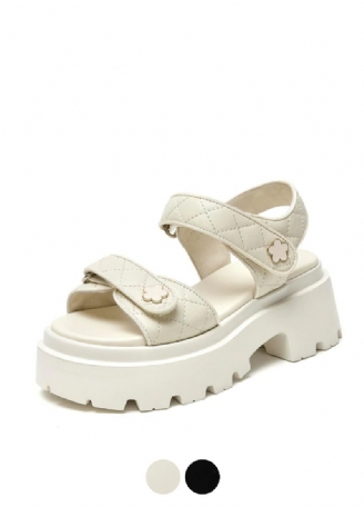 Rina Læder Platform Sandal Til Kvinder