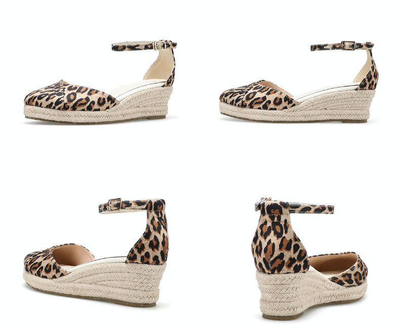 Rita Casual Wedges Espadrilles Til Kvinder - Brun