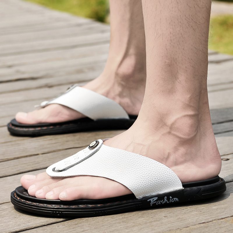 Rivera Afslappede Flip-flops Til Mænd - Kaffe