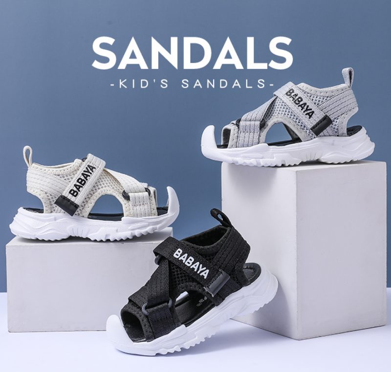 Rivero Unisex Strandsandaler Til Børn - Sort