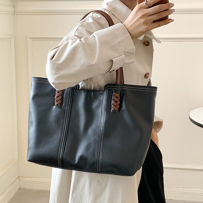 Rizzo Damehåndtaske Designer Luxury High Capacity - Sort