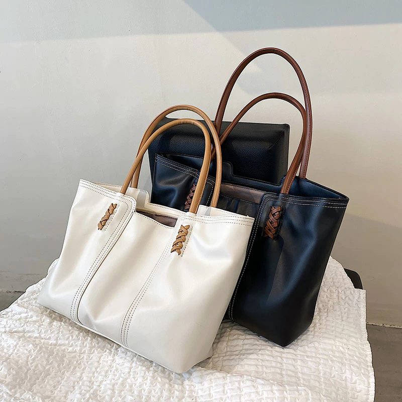 Rizzo Damehåndtaske Designer Luxury High Capacity - Sort