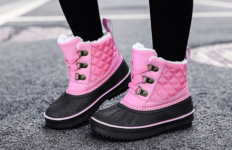 Robbles-pigers Snestøvle - Pink Pels