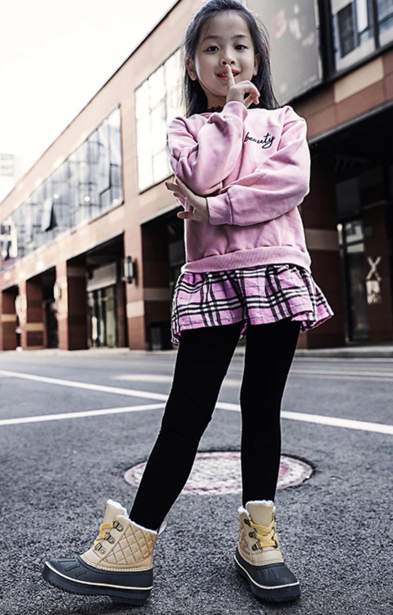 Robbles-pigers Snestøvle - Pink Pels