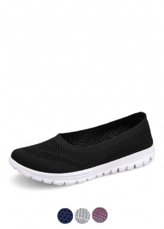 Roberta Damemode Åndbar Mesh Loafers Sorte Sko