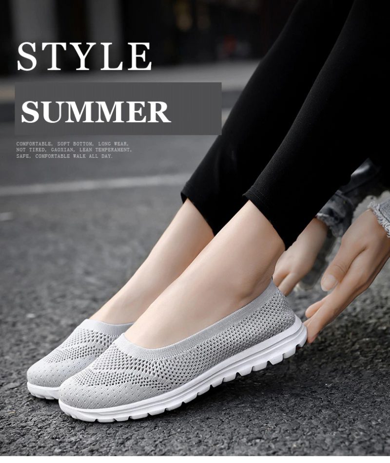Roberta Damemode Åndbar Mesh Loafers Sorte Sko - Sort