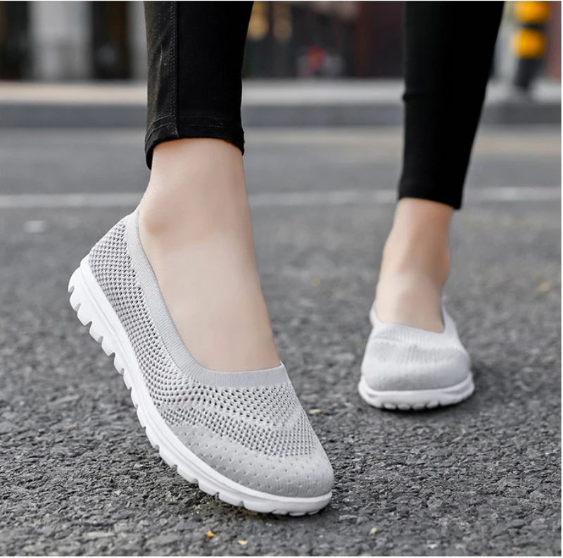 Roberta Damemode Åndbar Mesh Loafers Sorte Sko - Sort