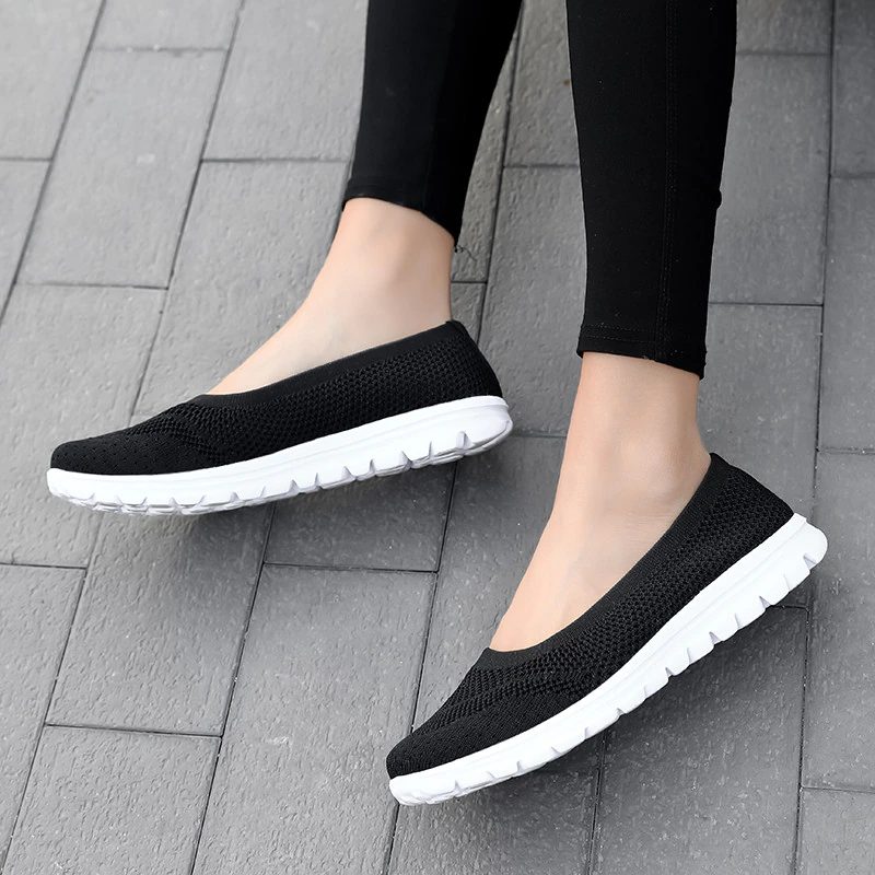 Roberta Damemode Åndbar Mesh Loafers Sorte Sko - Sort