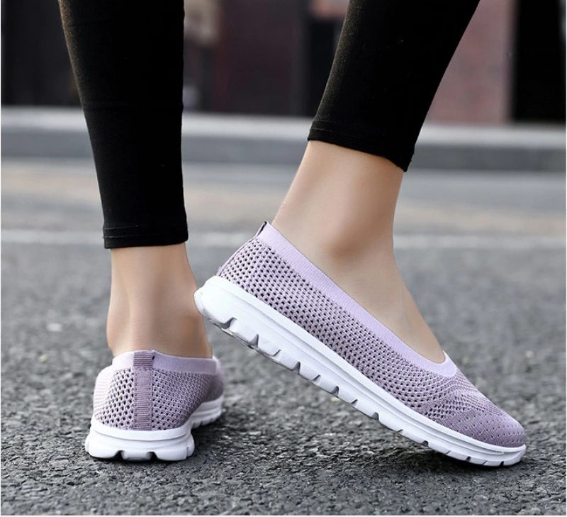 Roberta Damemode Åndbar Mesh Loafers Sorte Sko - Sort