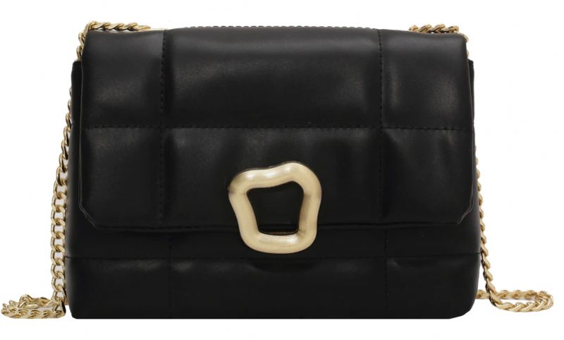 Rodriguez Luksus Læderflap Crossbody Håndtaske Til Kvinder - Sort