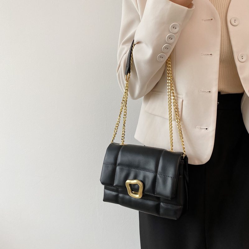 Rodriguez Luksus Læderflap Crossbody Håndtaske Til Kvinder - Sort