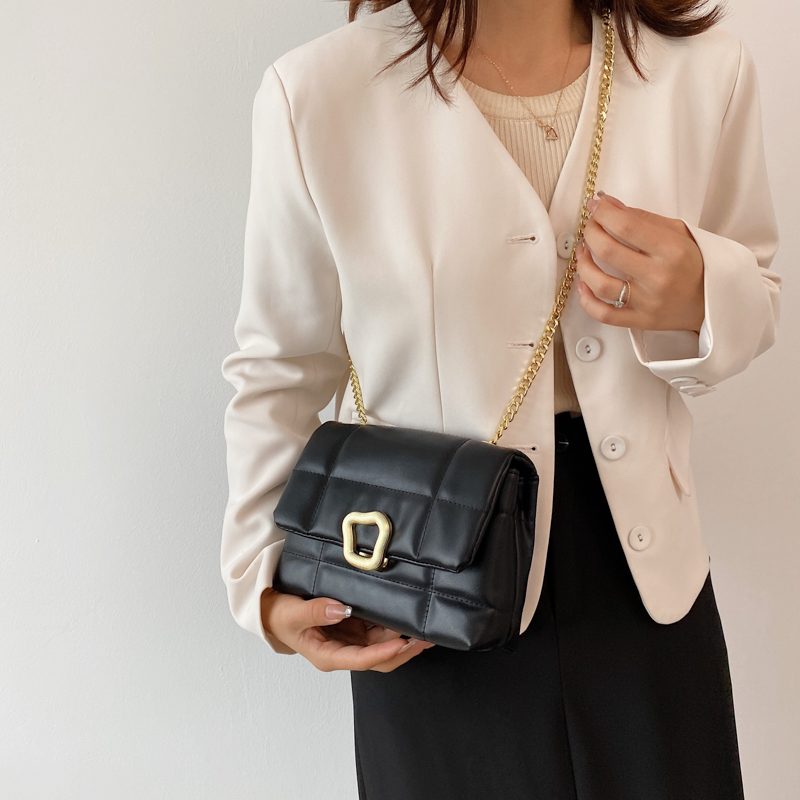 Rodriguez Luksus Læderflap Crossbody Håndtaske Til Kvinder - Sort