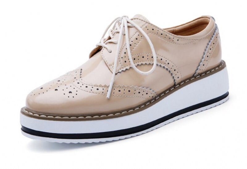 Romero Dame Oxford Sko - Beige