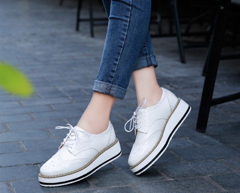 Romero Dame Oxford Sko - Beige