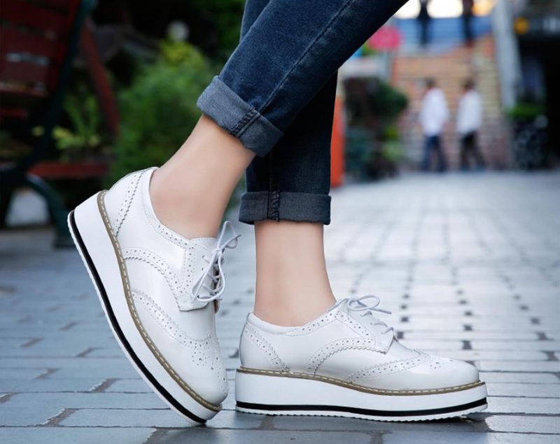 Romero Dame Oxford Sko - Beige