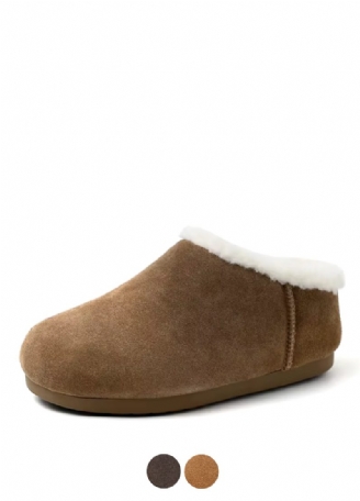 Romina Dame Plys Vinter Snow Flat Slipper